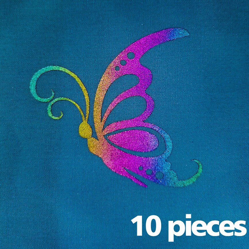 Rainbow Reflective Vinyl HTV Iron on Sheet Stickers For Clothing Fabric Tape Heat transfer Vinyl Film DIY: XC80-10