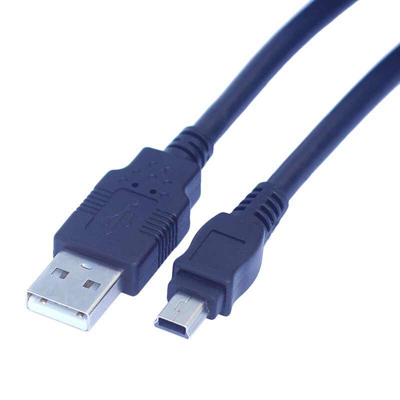 3m mini USB 5pin male to USB2.0 male data charging cable for digital camera