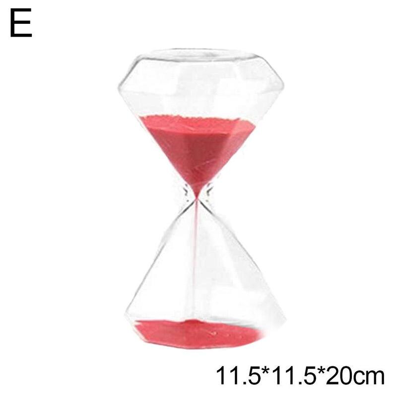 5/15/30 Minutes Diamond Timer Desk Table Clock Decorative Sand Timer Sand Home Ornaments M4S1: Red / 15min