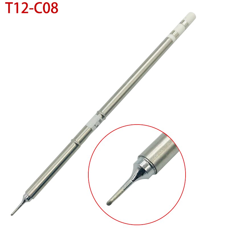 T12 Soldering Solder Iron Tips T12 Series Iron Tip For Hakko FX951 STC AND STM32 OLED Soldering Station Electric Soldering Iron: C08