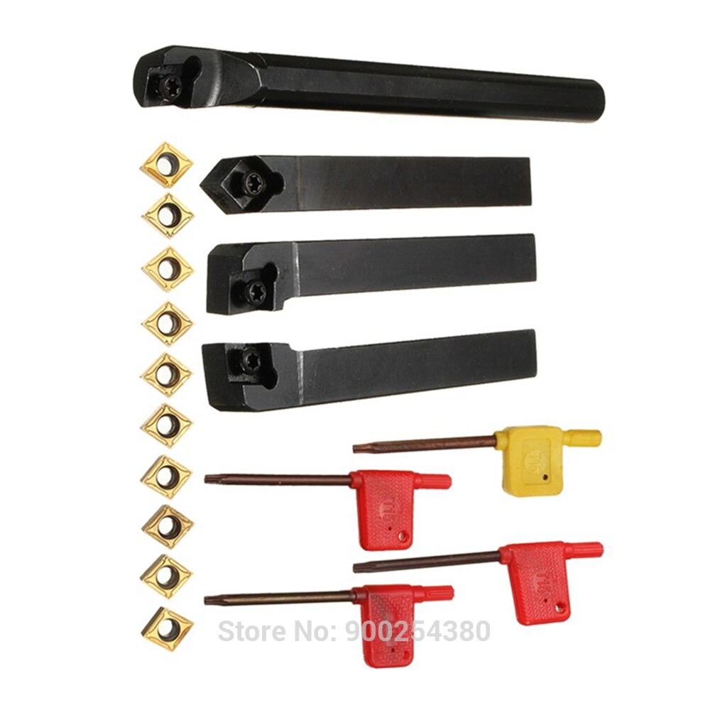 Turning Tools,S12M SCLCR09/SCLCR1212H09/SCLCL1212H09/SCMCN1212H09 Boring Bar Turning Tool Holder With 10pcs CCMT09T304 Inserts