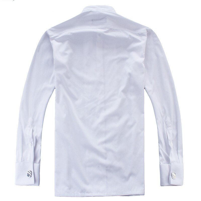Französisch Manschette Hemden Langarm lässig Luxus Rauchen Hemd Weiß Schwarz Rosa Party Hochzeit Männlichen Kleid Shirt Männer Kleidung