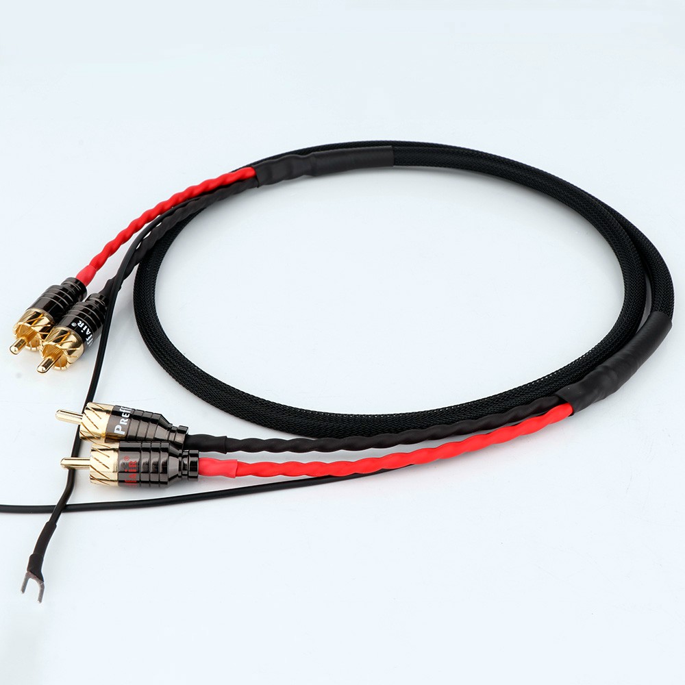Hi End Audio RCA Cable of Independent Shielded Signal Line Of LP Vinyl Record Player Amplifier Chassis Gold Plated Connector