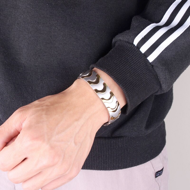 Männer&#39;s magnetisch Armband Hand Kette die Gesundheit Energie Armband Charme männlich Titan Pro Männer Schmuck Vater&#39;s