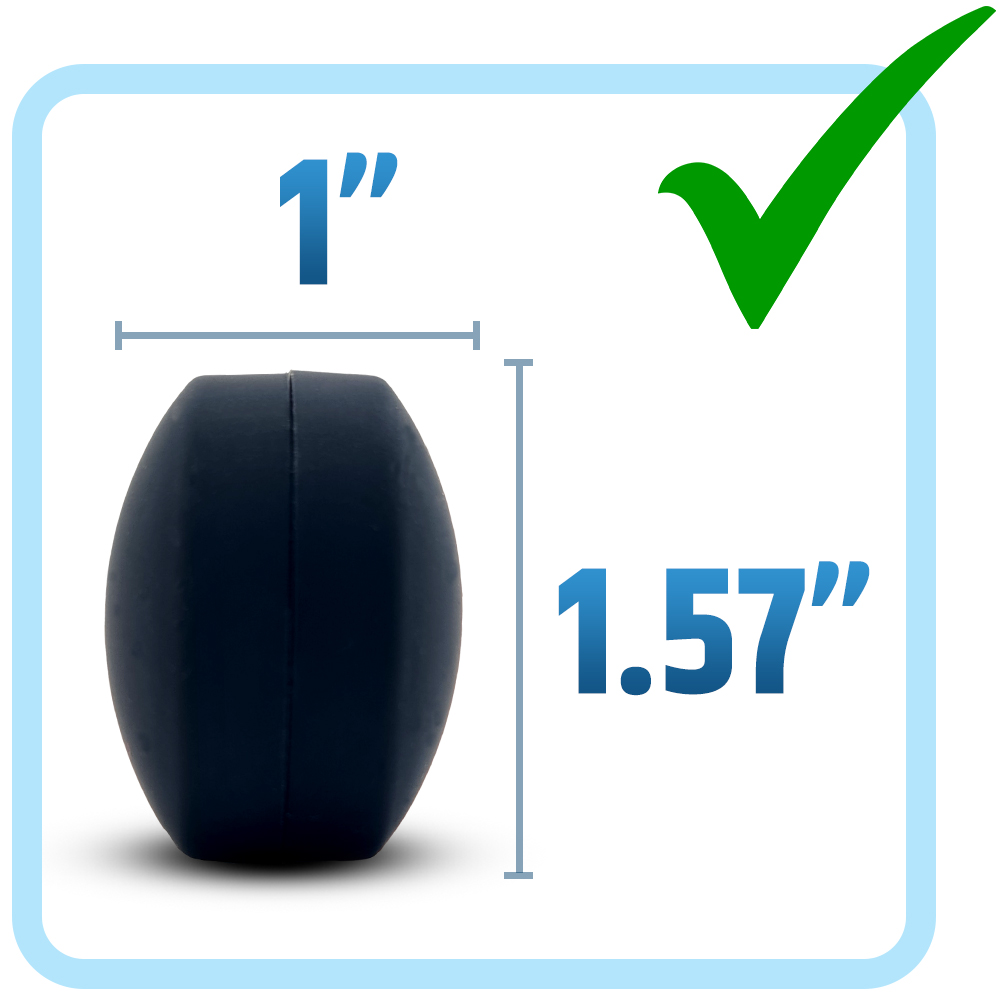 Pesi magnetici per tende da doccia per un'esperienza bagno senza spruzzi - 360 ° Avvolto in silicone - non arruggerà mai - Magneti pesanti: nero / 55-90cm