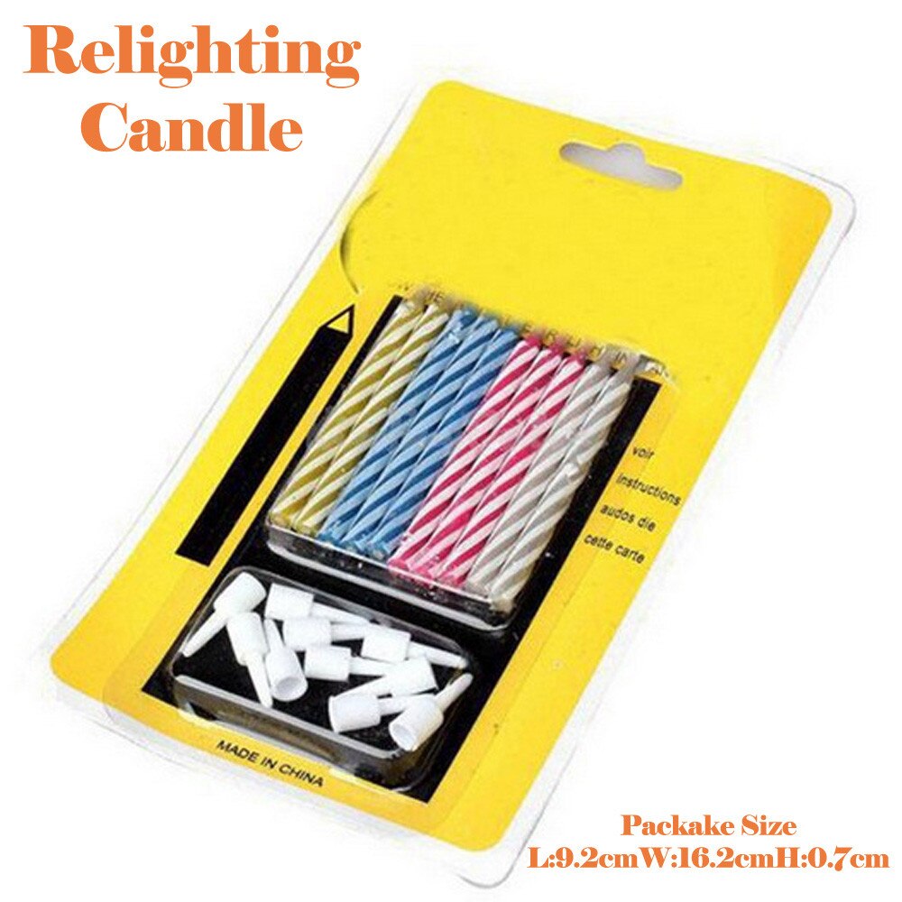 Magic Toy Birthday Candle Tricks Magic Relighting 10 Piece Naughty Party Joke Kids magician Toy