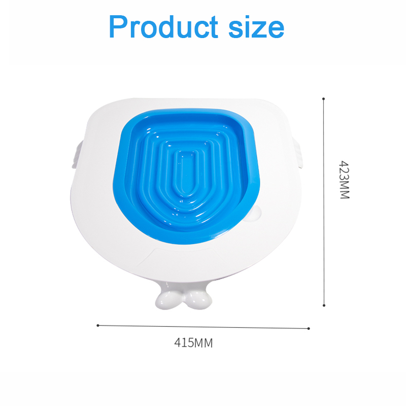 Plastic Cat Toilet Training Pad Kit Litter Box Cat Seat Trainer Toilet Pet Cleaning Cat Training Litter Kwitter Cat Litter Tray
