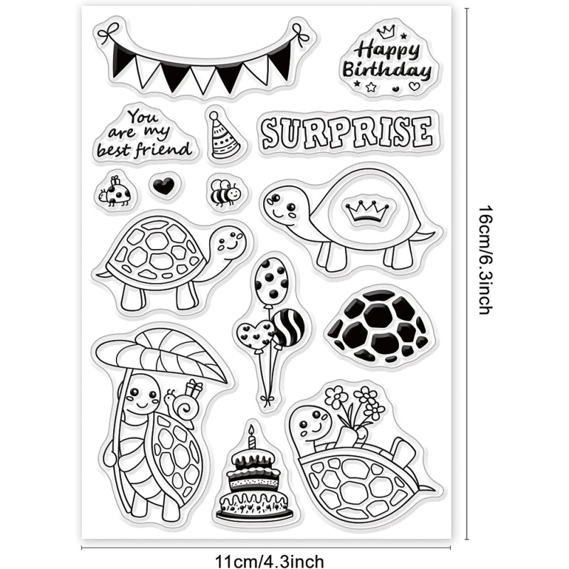 1 Vel Vintage Bloemen Duidelijke Stempel Art Woorden Transparante Siliconen Stempel Vlinder Rose Rubber Stempel voor Scrapbook Journal Card: Beige