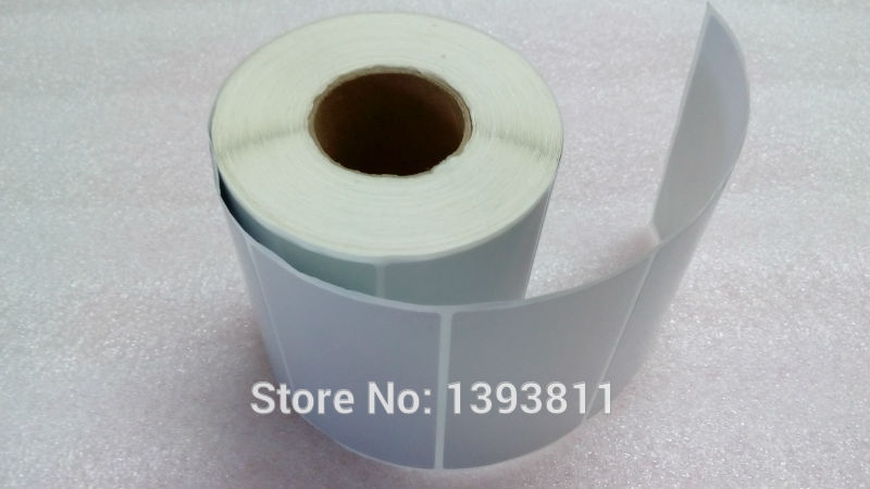 PET Label Sticker 70mm x 40mm 1000 Pieces/roll PET Label Waterproof Sticker,Tearproof,Oilproof