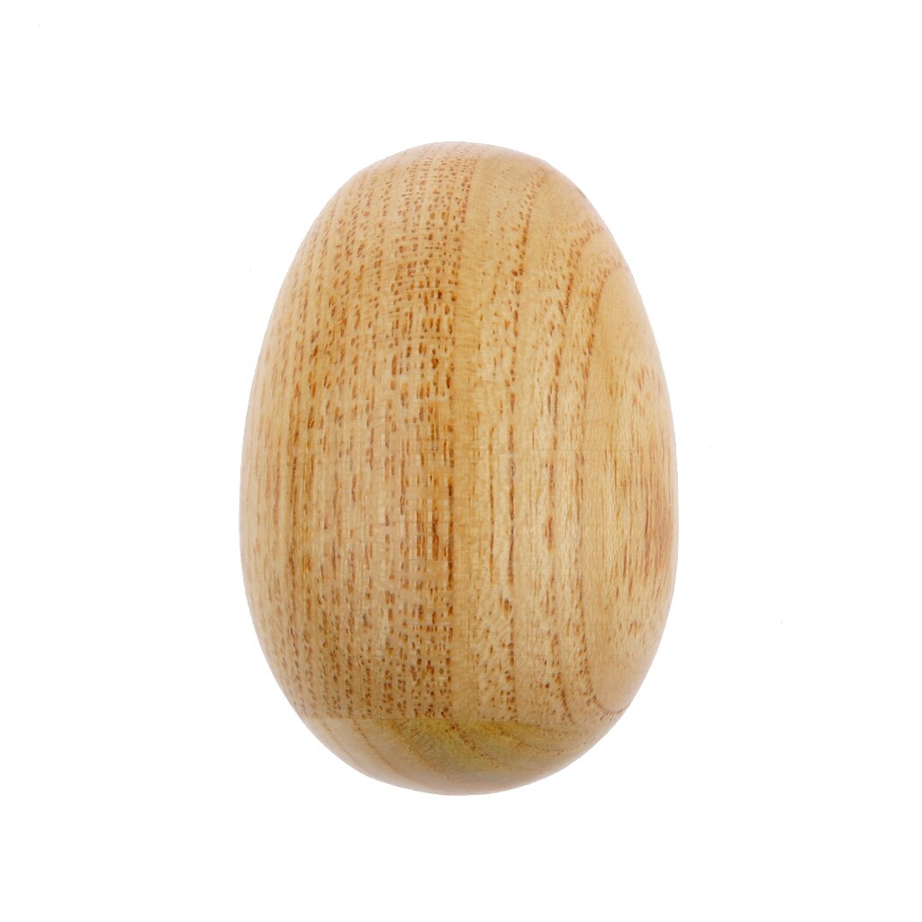 Sonajero de madera exquisita con forma de huevo para ARENA, juguete de percusión manual de Maraca