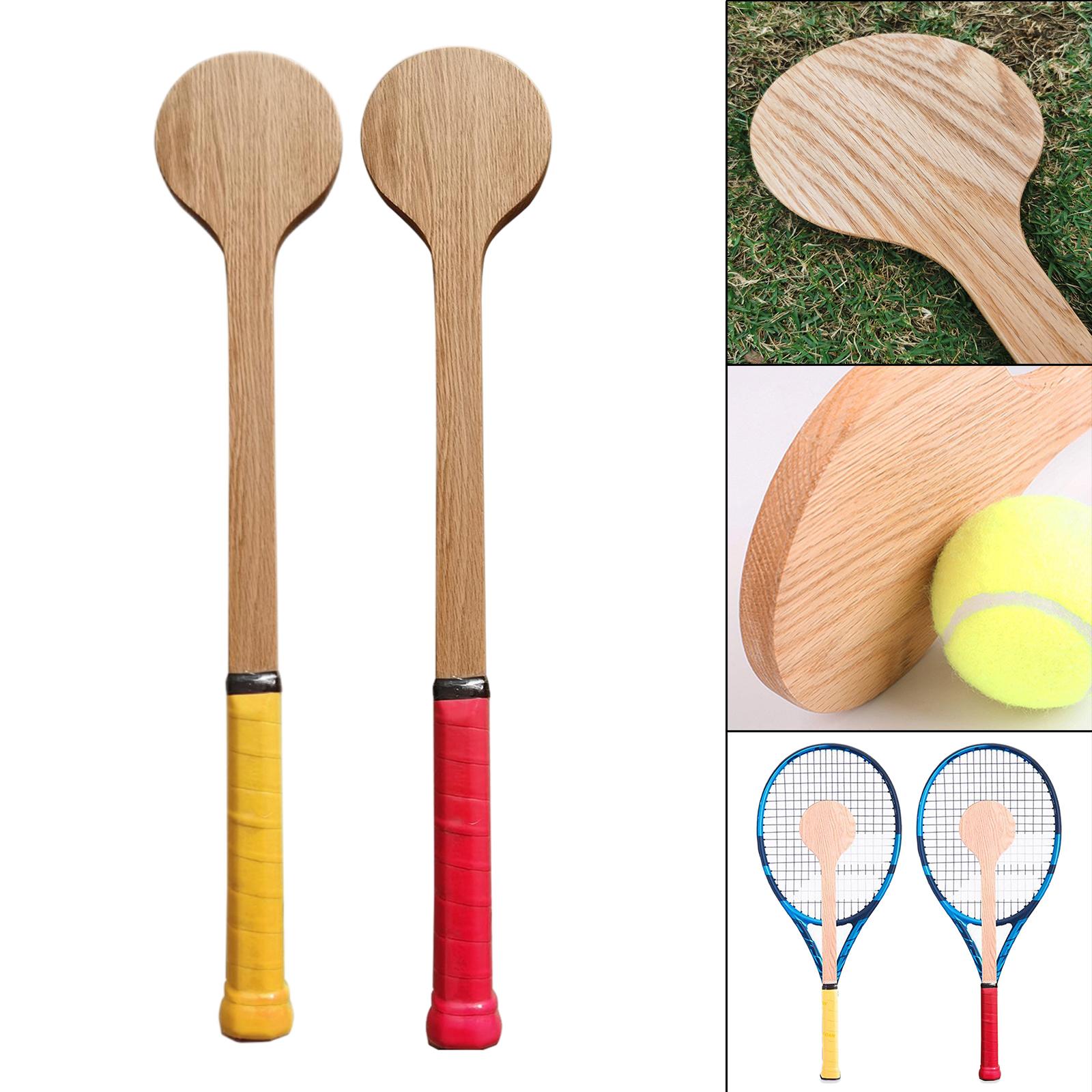 Functionele Houten Tennis Lepel Trainer Praktijk Aid Tiener Tennis Pointer Voor Sweet Spot Nauwkeurige Raken Alle Leeftijden Alle Niveaus Kid