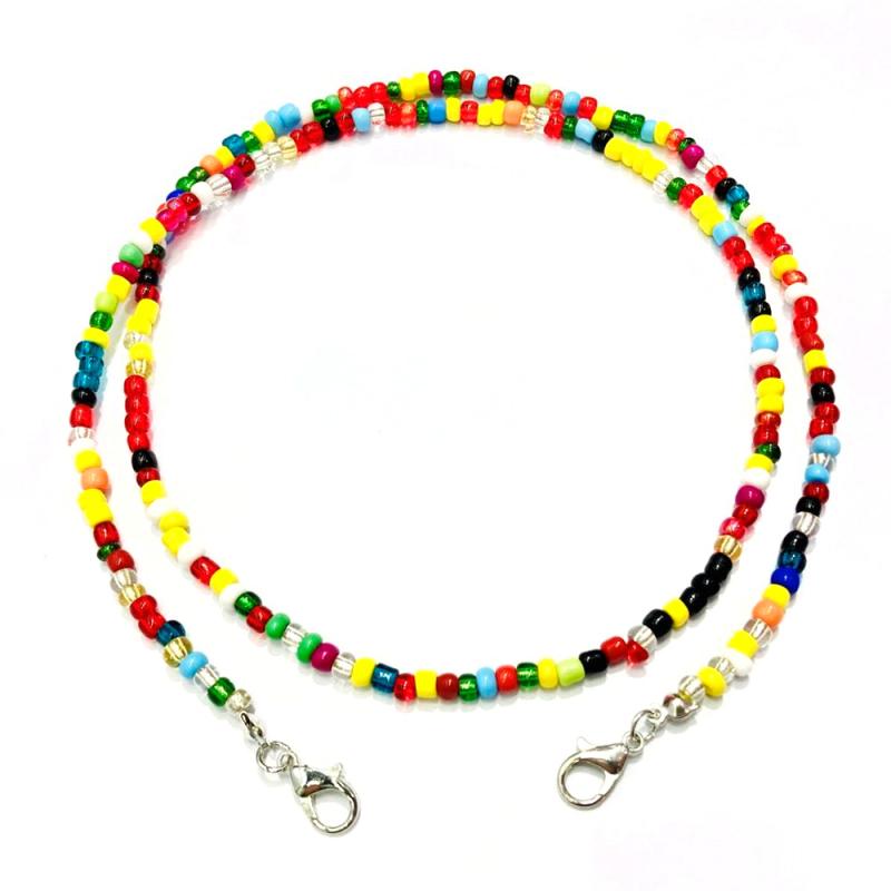 Cadena de mascarilla de longitud ajustable para mujer y niño, accesorios de cadena para cuello, soporte de correa de seguridad, , 1 unidad