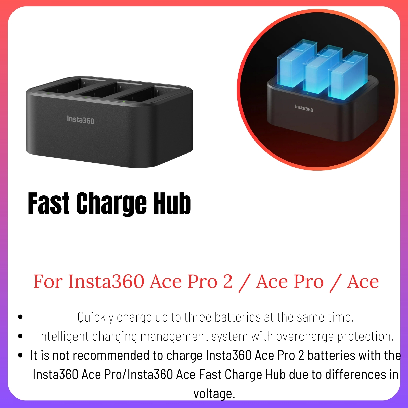Accesorios originales para Insta360 Ace Pro 2, protector de lente, Mini Estuche de transporte, jaula de Metal, adaptador de micrófono, estuche de buceo impermeable, GPS: Color dorado