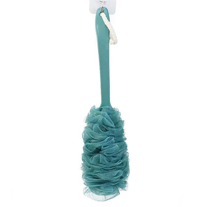 Large Long Handle Bath Brush Shower Bath Rub Bath Bath Artifact Soft back brush shower: Blue