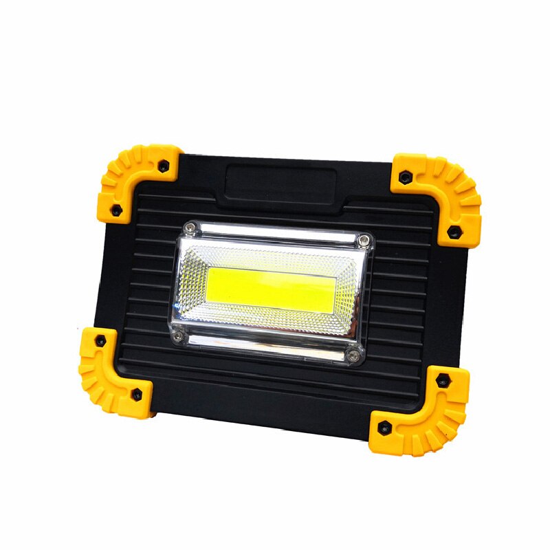 Cob laddning strålkastare bärbar nödljus 20w fält camping nödbelysning usb mobil ström: Typ b
