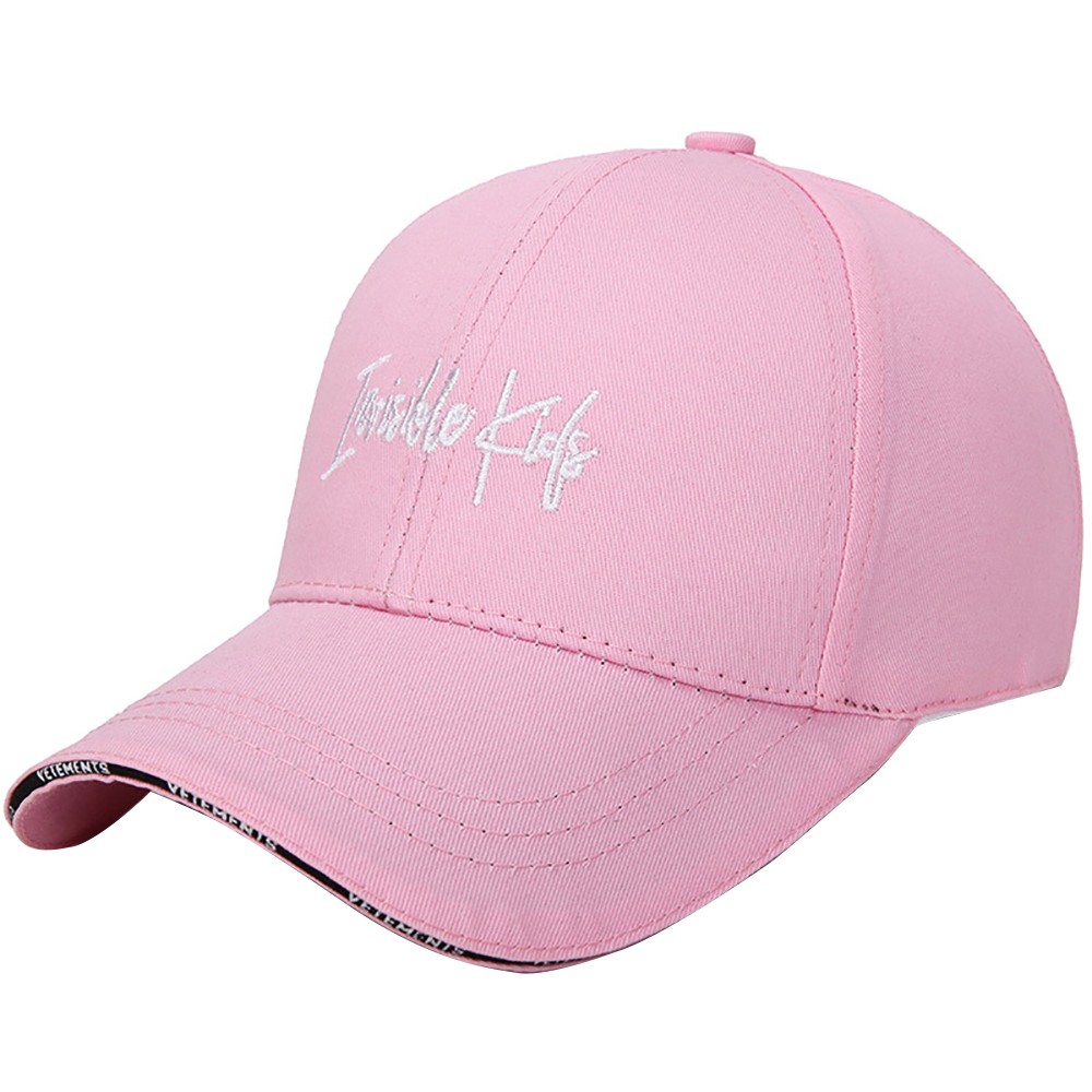 snapback cap Letter pink cap women's baseball caps letter embroidery hats: PINK