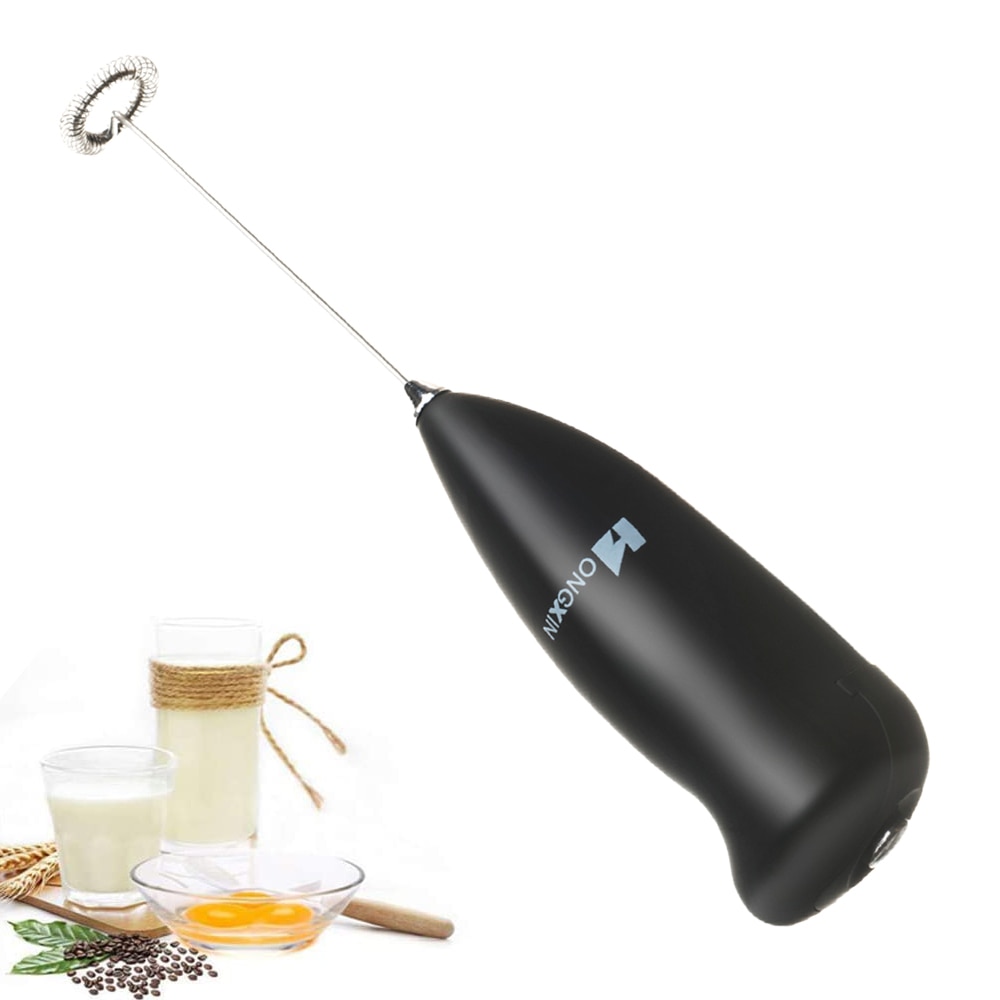 Mini elektrisk mælkeskummer automatisk håndholdt skum kaffemaskine æggepisker mælk cappuccino skummer køkken kaffe piskeris værktøj