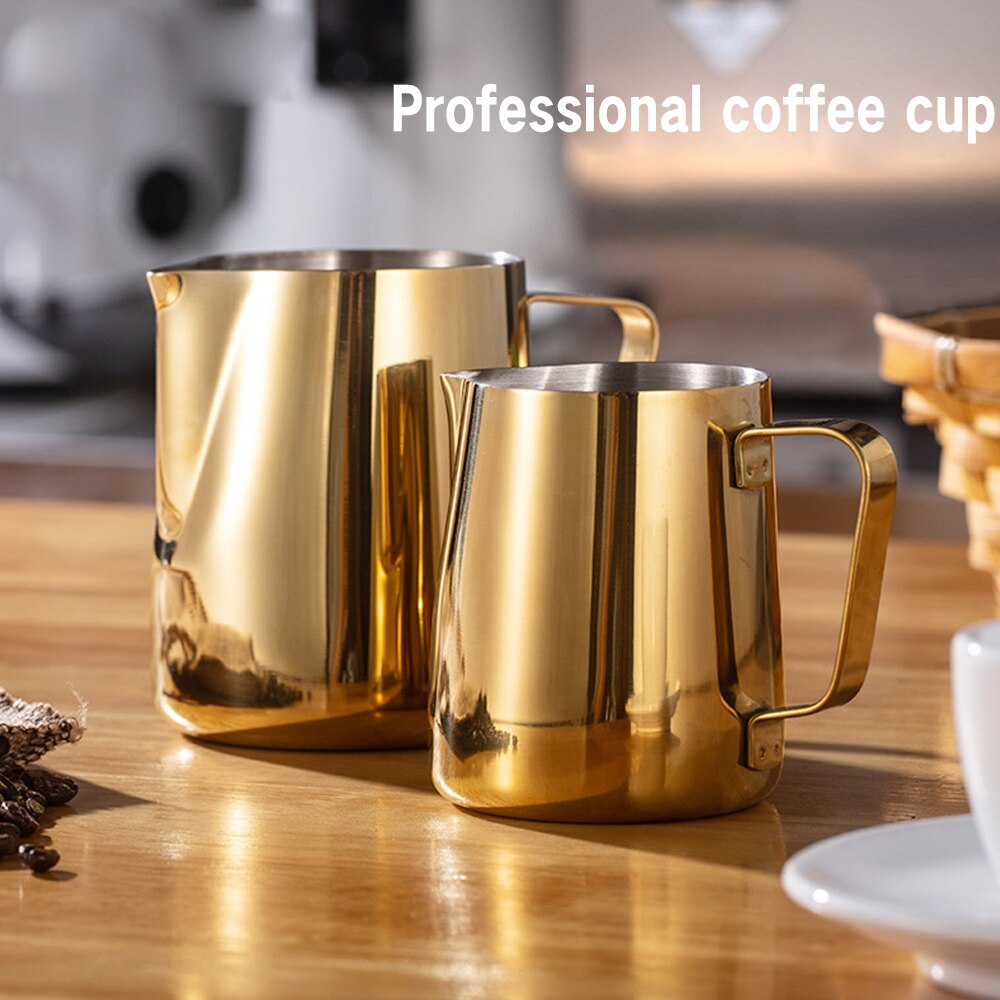 350/600ML Stainless Steel Milk Frothing Pitcher Espresso Coffee Barista Craft Latte Cappuccino Cream Froth Jug Maker