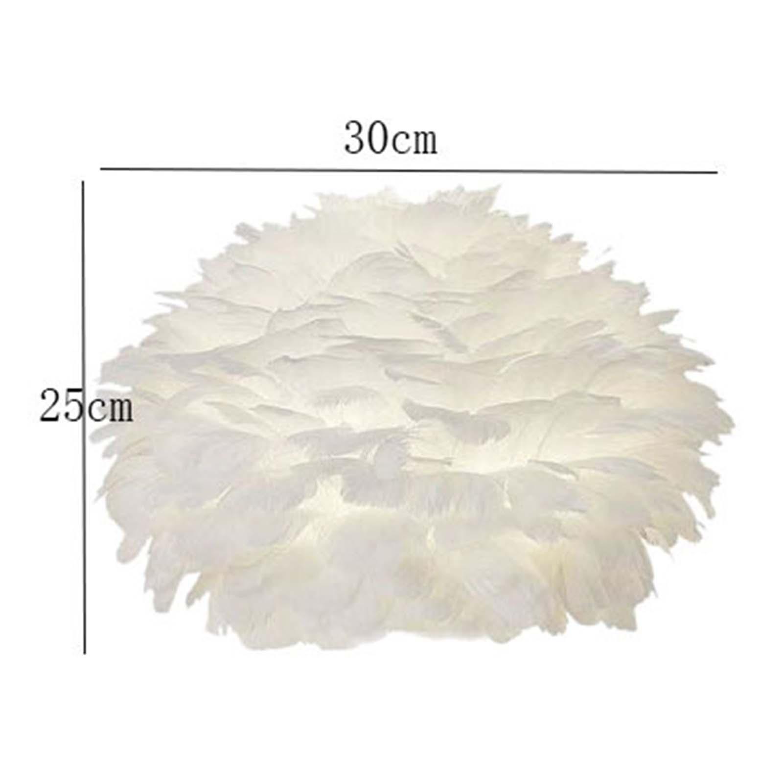 Pantalla de lámpara de plumas nórdicas, cubierta de lámpara de escritorio de techo para el hogar, sala de estar, dormitorio, accesorios de iluminación de oficina