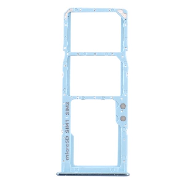 Sim Kaart Lade + Sim Card Tray + Micro Sd Card Tray Voor Samsung Galaxy A51/A515 Mobiele Telefoon sim Card Tray Vervangende Onderdelen: Blauw