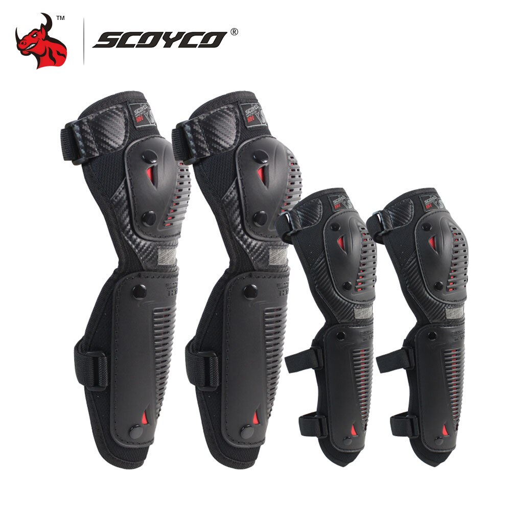 SCOYCO-genouillères de protection pour Moto, équipement de protection pour Motocross, vtt, équipement de protection pour Ski: K10H10-2