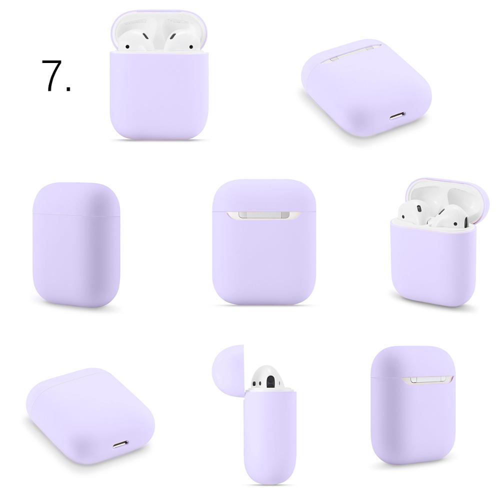 Slim Silicone Oortelefoon Case Voor Apple Airpods Case Cover Voor AirPods Draadloze Opladen Box Ultra Dunne Voor AirPods Protector Case