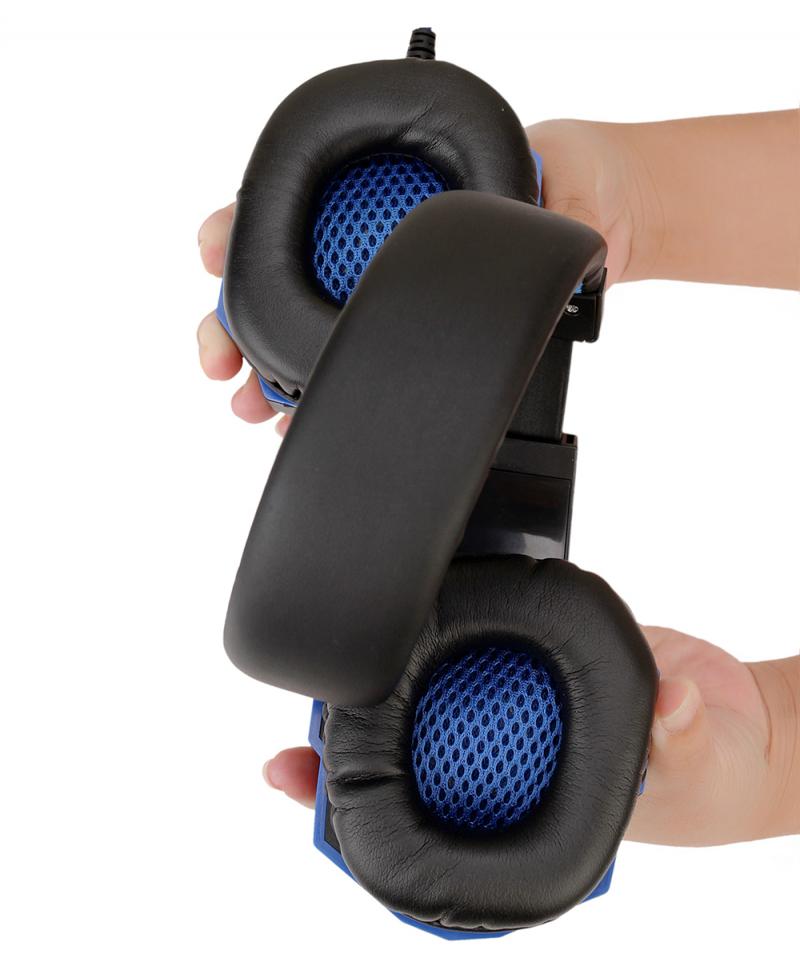 Gaming Headsets LED Light Big Headphones With Mic Stereo Earphones Deep Bass For PC Computer Gamer Laptop PS4 X-BOX