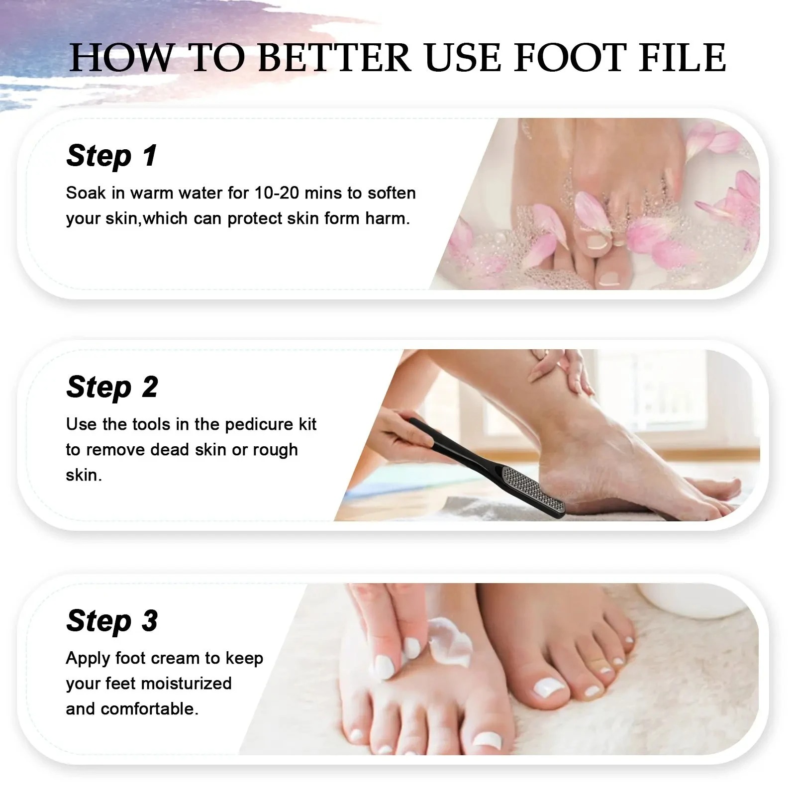Pedicure Kit 10 in 1 Pedicure Tools Set Foot Rasp Peel Callus Dead Skin Remover Feet Care Pedicure