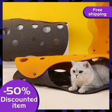 Juguete de túnel para gatos DIY-tubo plegable para gatos, combinación de nido, juguete interactivo para mascotas, adecuado para gatitos, conejos y cachorros