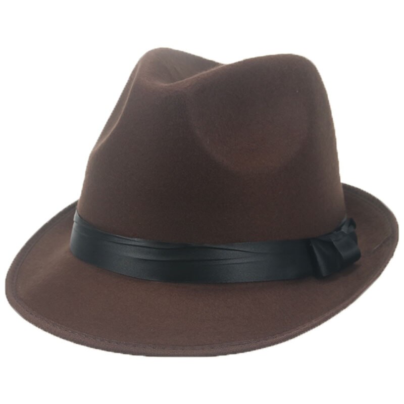 Fedoras-sombrero de ala corta con lazo para hombre y mujer, cinta de Panamá, sombrero de vaquero, vestido de vaquera, decoración de boda, sombrero fedora