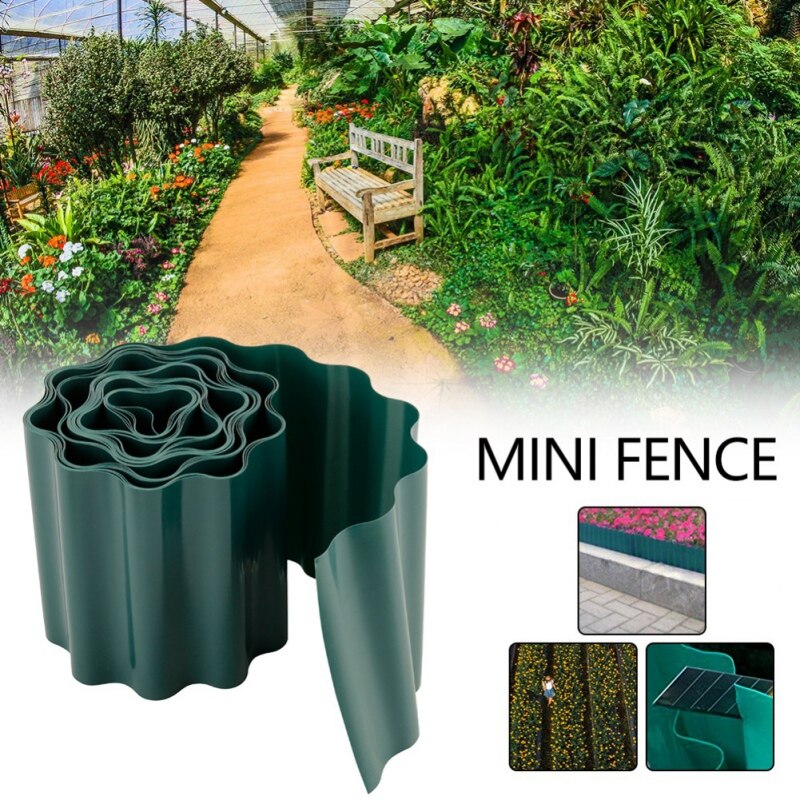 Plastic Garden Lawn Trimmed Fence Fence Corrugated Rolling Path Garden Decorative Ripple Shape Flexible Lawn Courtyard DIY Path
