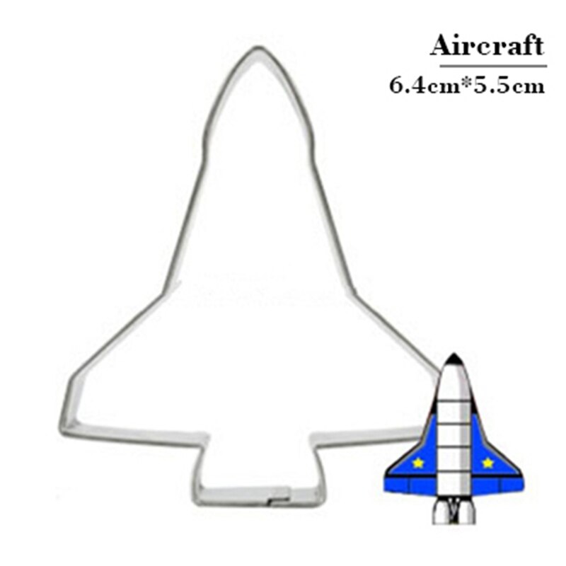 Airplane Ship And Train Cookie Tools Cake Stencil Kitchen Cupcake Decoration Template Mold Cookie Coffee Stencil Mold Baking