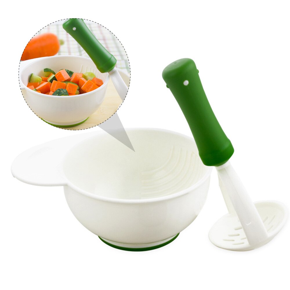 1Set Grinding Bowl Durable Safe Multi-Functional Toddler Training Bowl Food Mill Bowl for Baby Toddlers