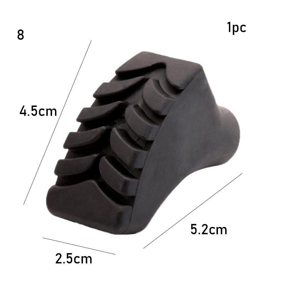 4Pcs Gummi Trekking Pole Ersatz Tipps Walking Stick Kopf Einstellbare Teleskop Wandern Bergstock Protektoren Zubehör