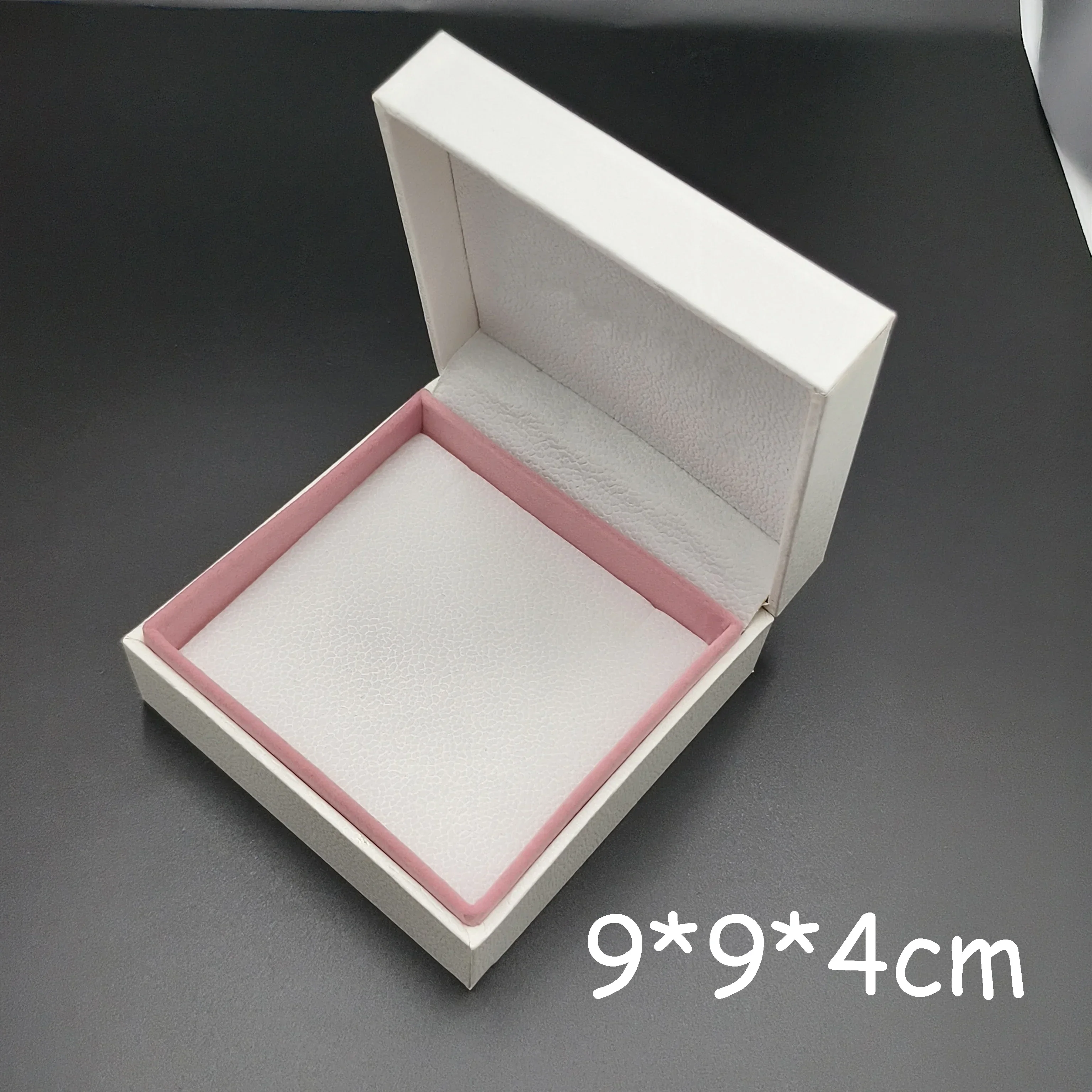 Accessoire chat Nouvelle boîte à bijoux rose, extractible, extérieur blanc, intérieur rose, bague, collier, bracelet, boucles d'oreilles, boîte d'emballage: Or