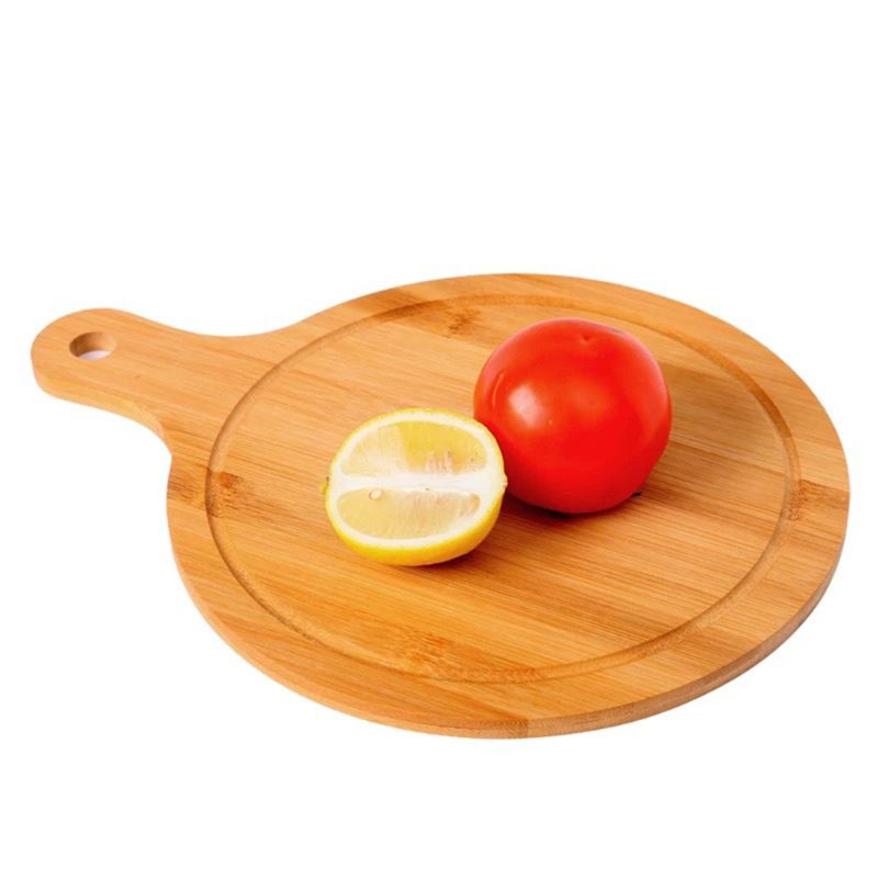 Houten Snijplank Fruit Pizza Brood Plaat Met Handvat Duurzaam Hangable Snijplank Keuken Accessoires