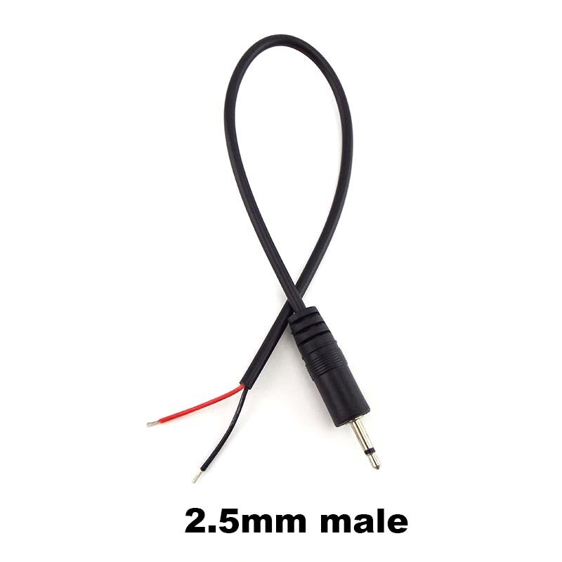 Connecteur Micro USB 2.0 Type C, 5 Types de fils, alimentation électrique, câble d&#39;extension, chargeur mâle vers femelle, ligne de données à 2 broches et 4 broches: 2.5mm male 2pin