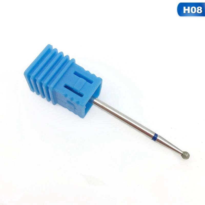 Mode Diamant Draaien Nail Boren Cuticle Cutter Voor Manicure Nagelvijlen Elektrische Frezen Burr Grinder Machine Gereedschap 1Pc: 08