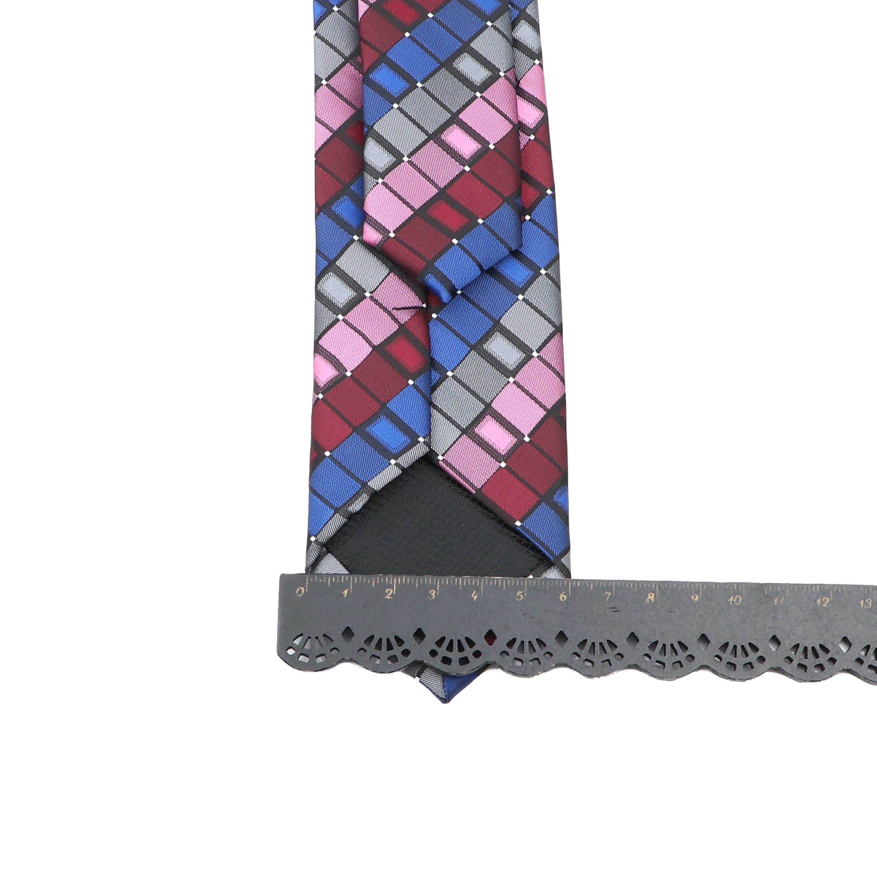 Corbata Negra a rayas para hombre, corbatas a cuadros de Color sólido de 6cm, azul y rojo, accesorios de uso diario, corbata, de de boda para hombre