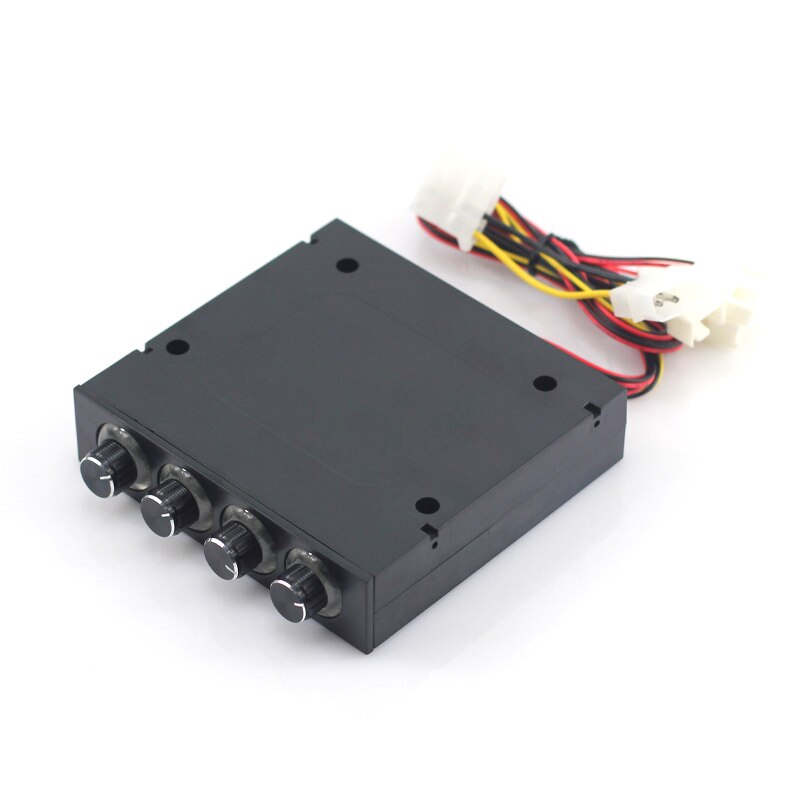Contrôleur de vitesse du ventilateur 4 canaux avec commandes de LED jusqu'à 4 jeux de ventilateurs d'ordinateur PC contrôleur GDT et CPU HDD VGA