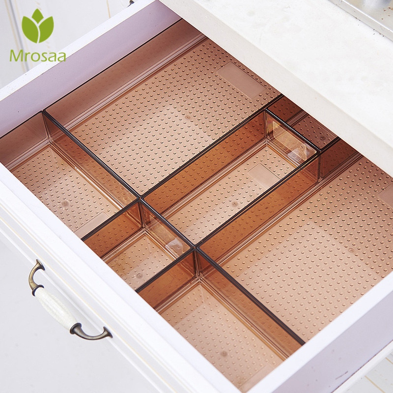 Boîte de rangement de maquillage de style tiroir, conteneur en plastique pour divers articles cosmétiques, séparateur de couverts de cuisine, organisateur de divers articles de bureau