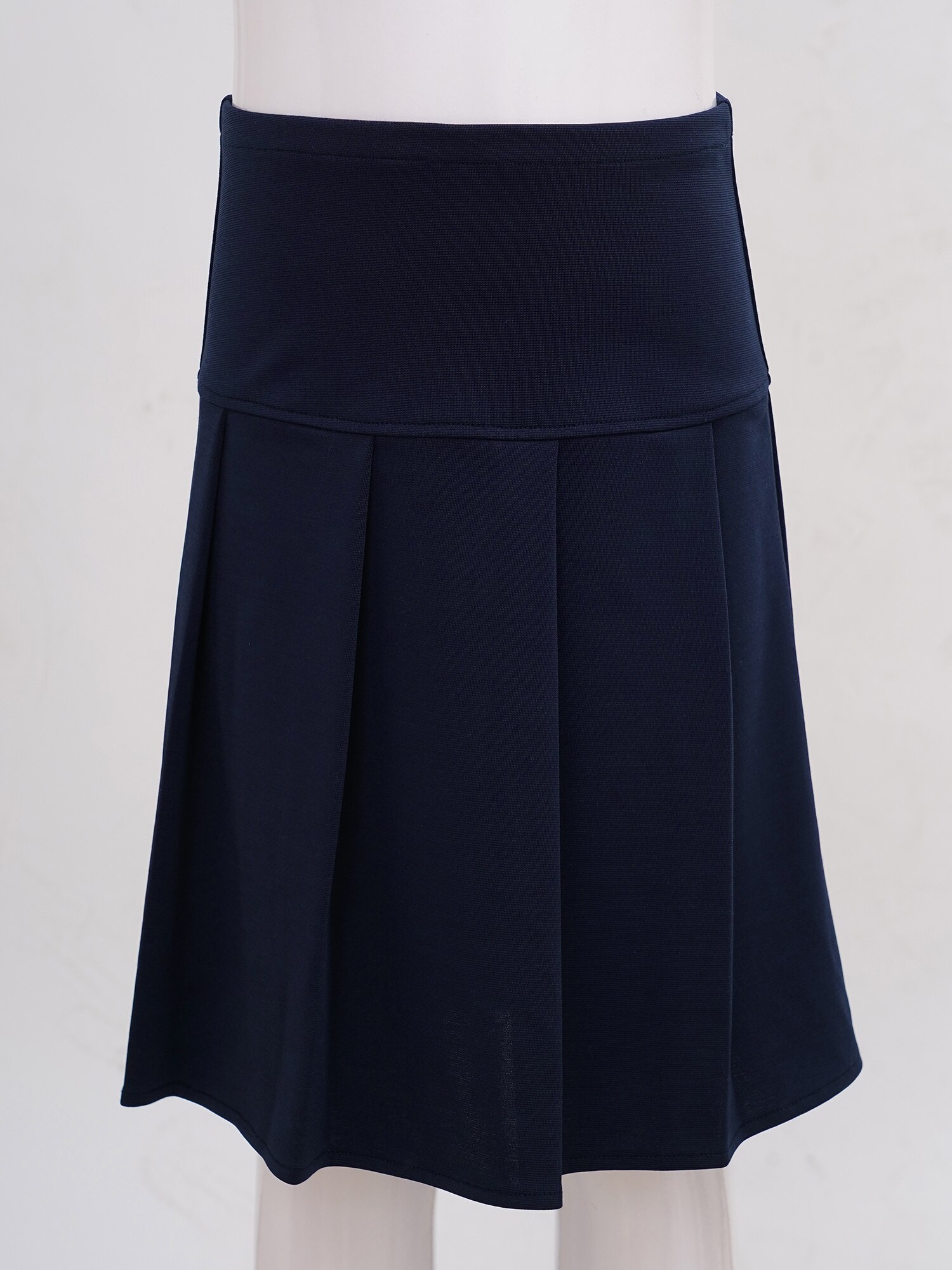Crianças meninas moda cor sólida saia plissada cintura elástica acima do joelho mini saia para a escola uniforme uso diário crianças roupas