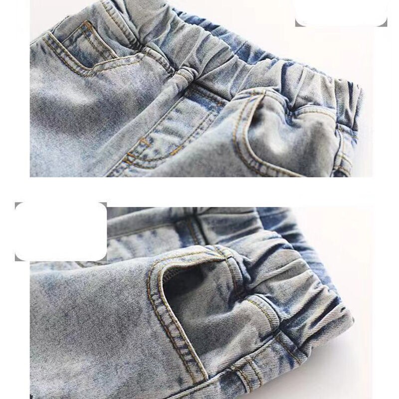 Big Girls Jeans Kids Pants Children Trousers Korean Kids Clothes Jeans Pants Teenage Denim Pants 4 5 6 7 8 9 10 11 12 13 Years