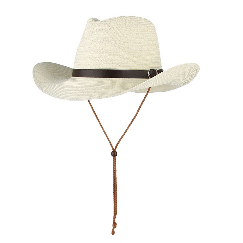 Sombrero de playa salvavidas para hombre, sombrero de paja para Surf, protección solar, accesorios de Surf: White