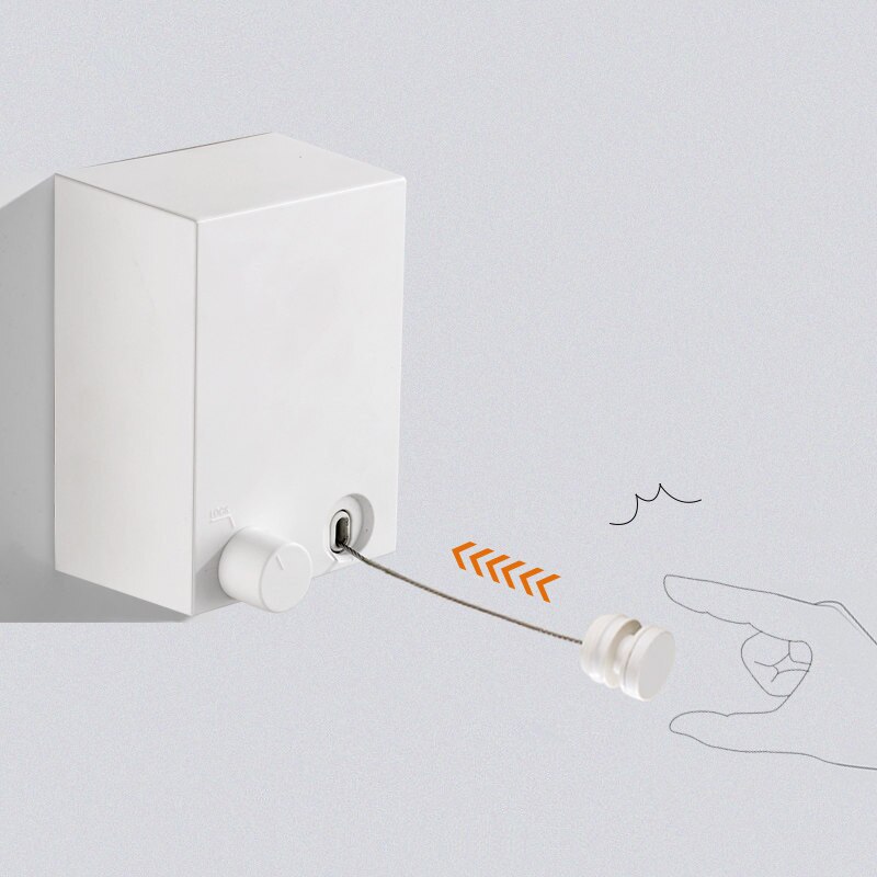 Retractable Clothes Line Dryer Indoor Outdoor Drying Rack ABS Plastic Clothesline Rack Laundry Dryer Telescopic