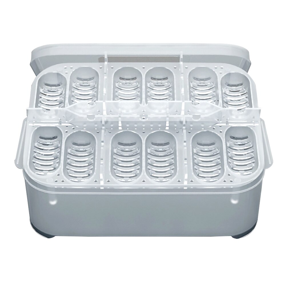 Incubadora de huevos con termómetro, Caja reutilizable para la cría de reptiles, tortugas, pájaros, gran capacidad, fácil de usar
