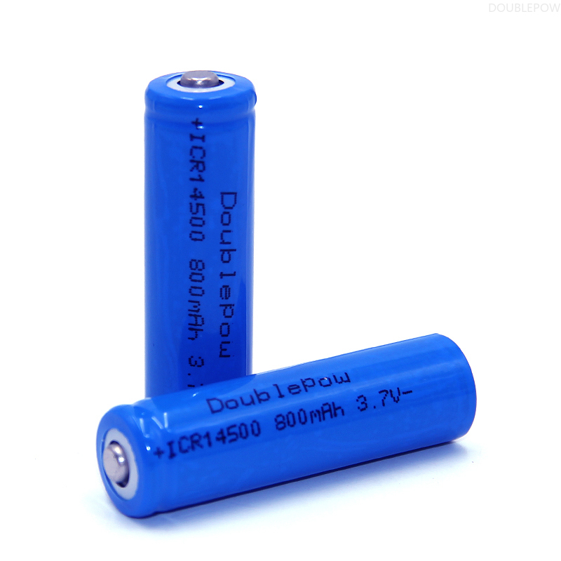 14500 800mah 3.7V Lithium Ion Rechargeable Battery For LED flashlight,