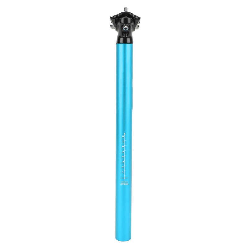 Fiets Zadelpen 27.2/30.9/31.6Mm Mountainbike Zadelpen Fiets Verstelbare Aluminium Zadel Post 400Mm zitbuis: 31.6mm Blue