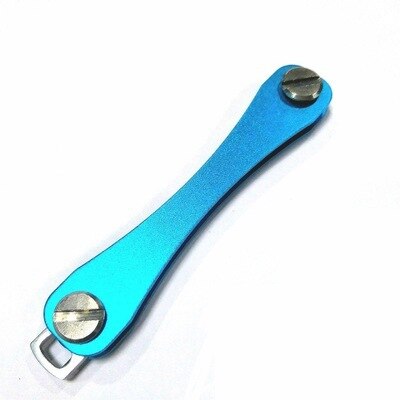 Smart Key Chain Holder Mini Keychain Smartkey Compact Key Organizer Clip Aluminum Alloy Storage Key For Car Home Key Men Women: turquoise