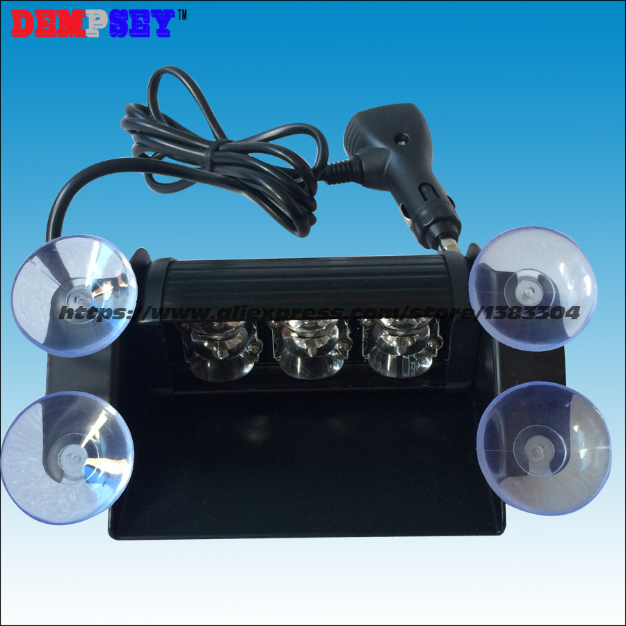 Sa -1 l 0-1 høy effekt 9w bil nødvarsel lysstang strobe delt montert dekk dashbord blinkende lys /10-30v nød strobe lys